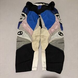 Thor Racing XCR Motocross Pants Mens Size 34 Blue Black White MX Riding Gear